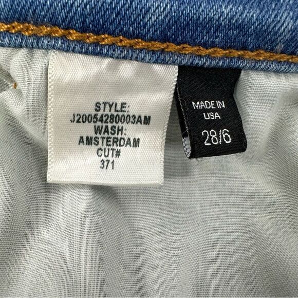 VERONICA BEARD Carolyn Tuxedo Stripe Baby Boot Crop Jeans Sz 28/6 - Picture 9 of 11